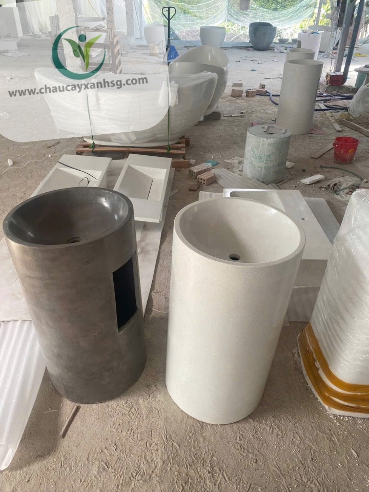 Lavabo trụ đứng Terrazzo 