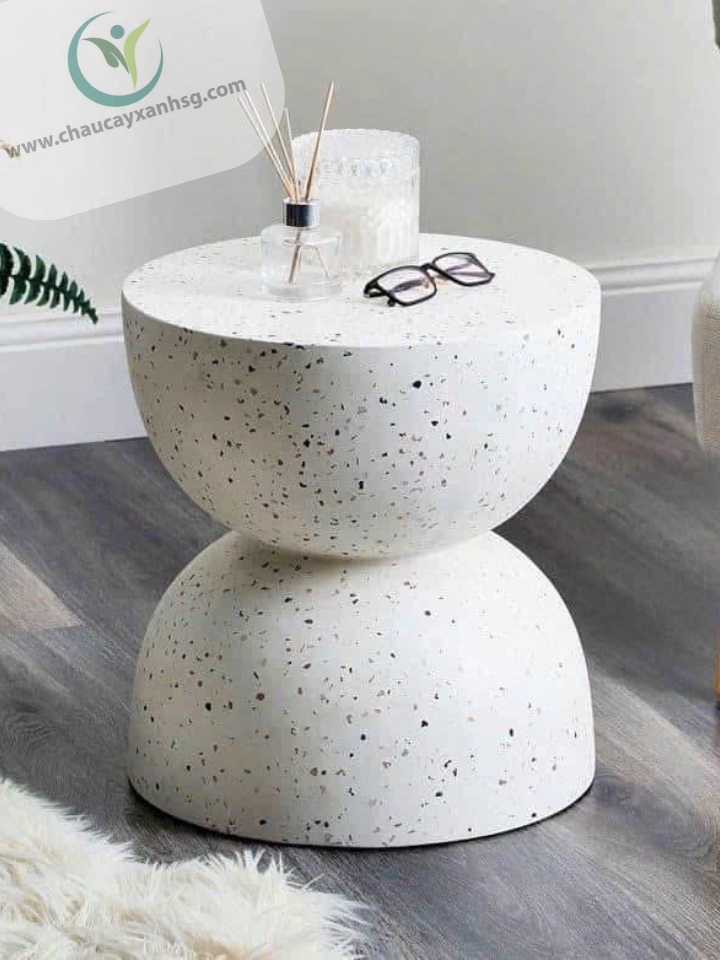 Đôn Terrazzo Hình Bán Nguyệt 