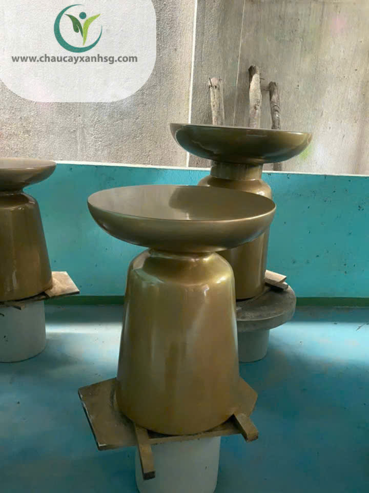 Đôn sơn màu giả đồng thời thượng