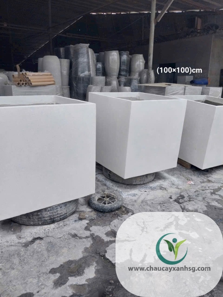 Chậu đá mài hình vuông
