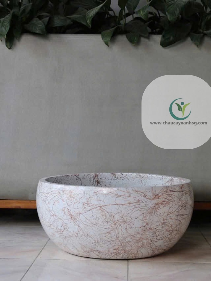 Chậu Sơn Giả Đá Hình Chảo.