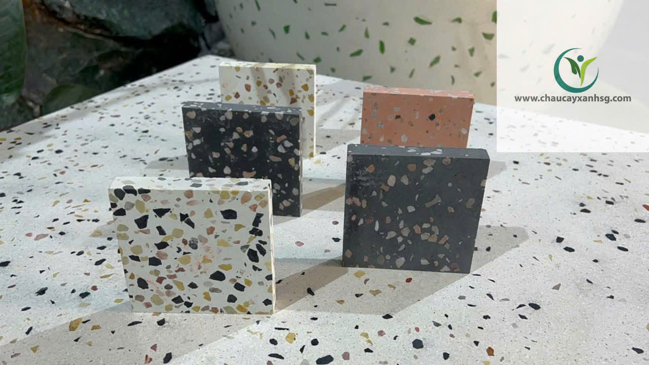 Màu sắc phổ biến của mặt đá terrazzo