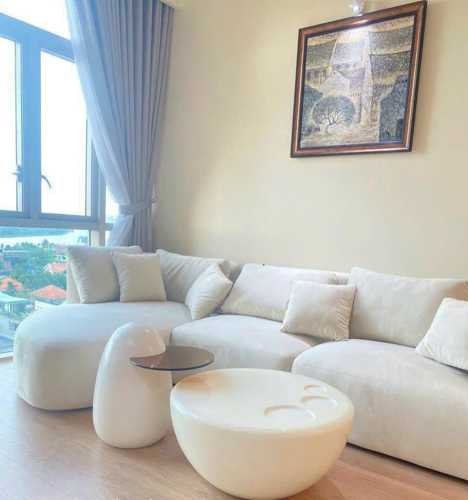 Bàn trà Terrazzo đá mài phòng khách