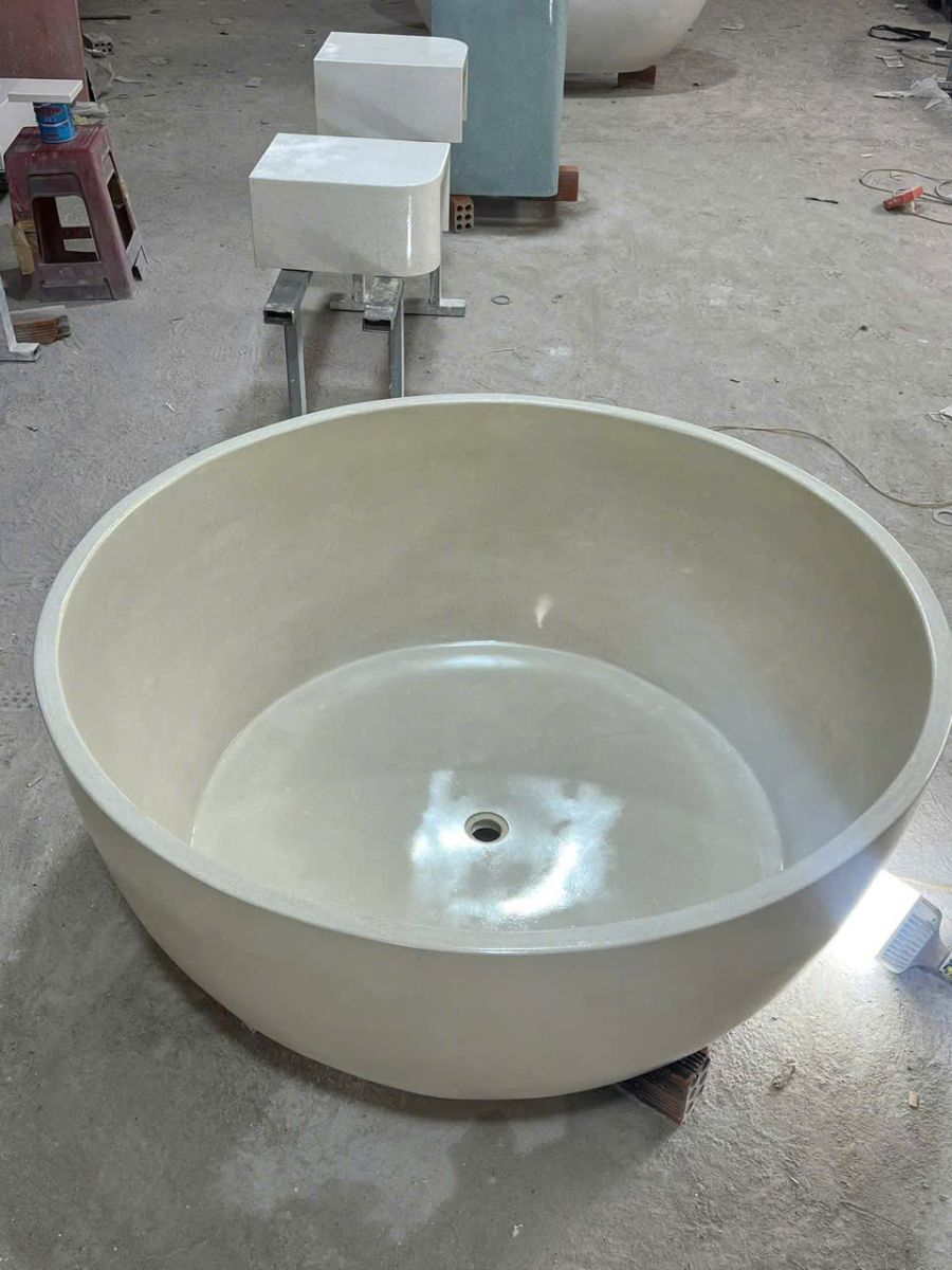 Bồn Tắm Tròn Terrazzo 