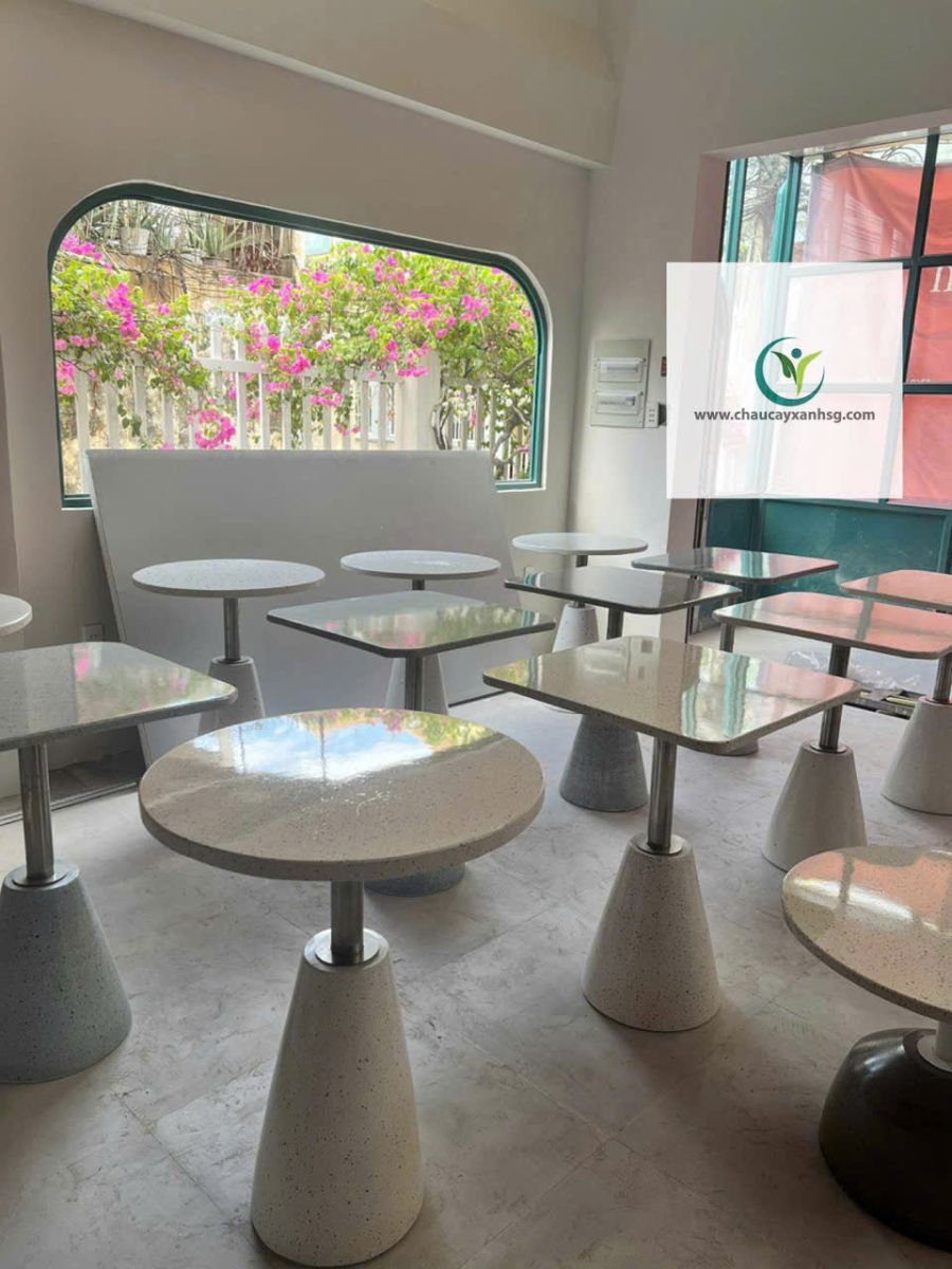 Bàn giao Bàn Terrazzo đá mài cho Auguri crafters