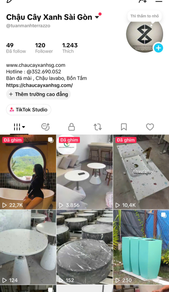Chậu cây xanh sài gòn - kênh tiktok chính thức