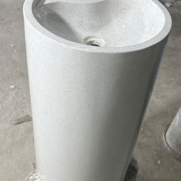 Lavabo Trụ Đứng Terrazzo Theo Kích Thước