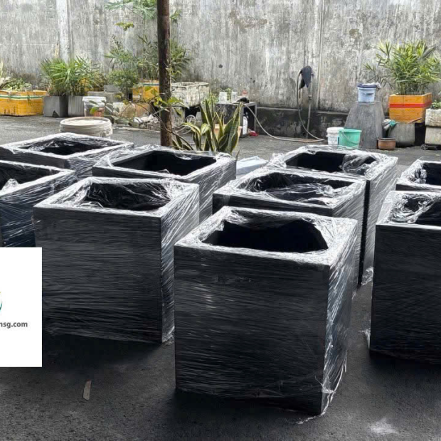 Chậu Composite Vuông Size Lớn | Báo Giá Chậu Composite Vuông TP.HCM