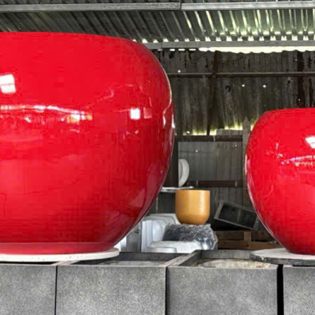 Chậu Composite Trái Banh Lớn – Báo Giá Tại Xưởng 2026