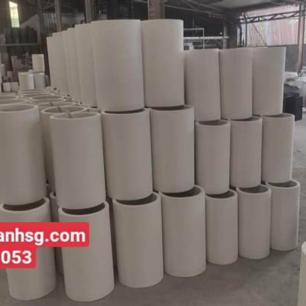 Chậu xi măng tròn 30×60 đẹp giá rẻ