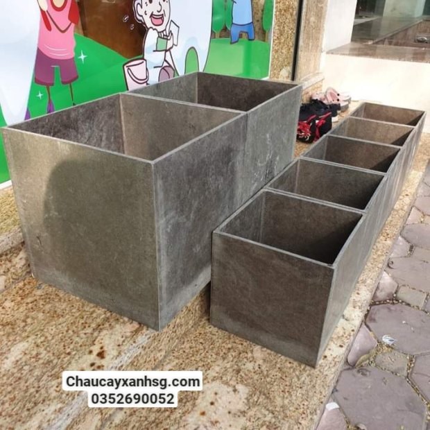 Chậu xi măng vuông 40x40x40 giá rẻ tại TP.HCM
