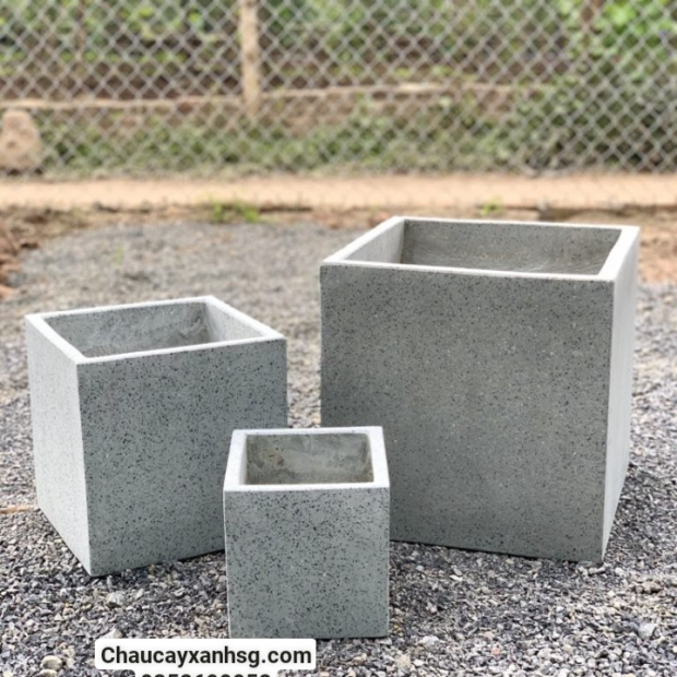 Chậu xi măng vuông 40x40x40 giá rẻ tại TP.HCM