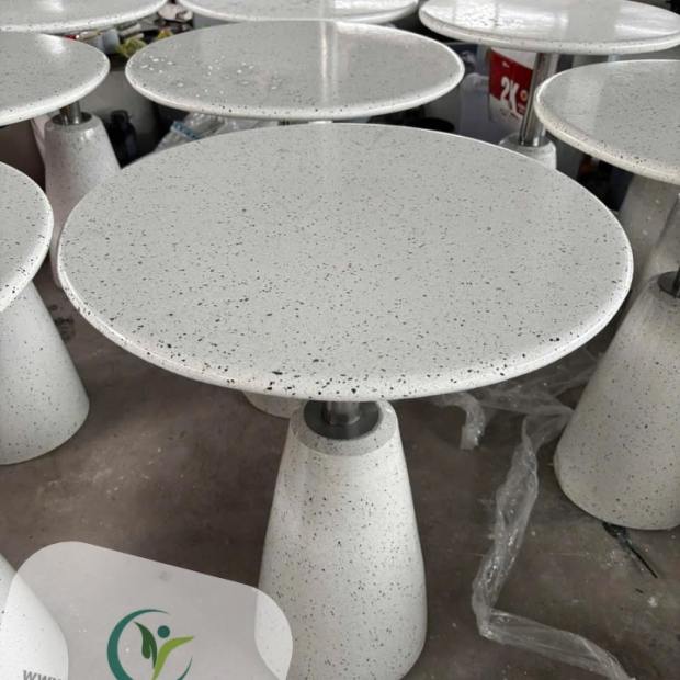 Bàn Cà Phê Tròn Đá Mài D60 X H75