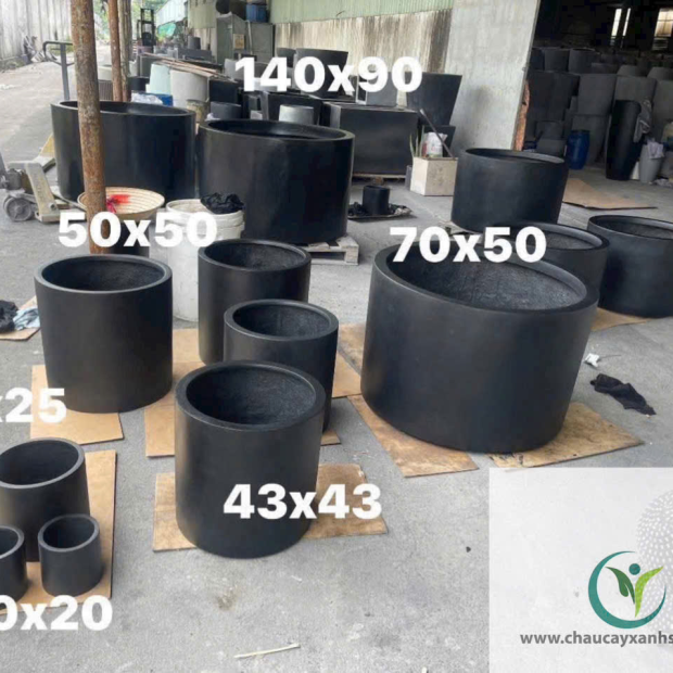 Chậu Composite Tròn Theo Kích Thước