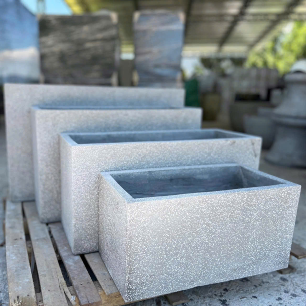 Bán Chậu Xi Măng Hình Chữ Nhật Trồng Cây TP.HCM