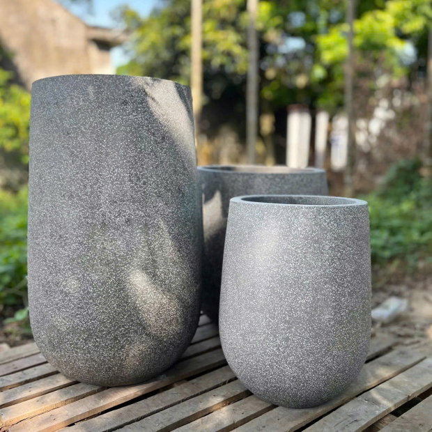 Bán Chậu Xi Măng Dáng Giọt Nước Trồng Cây TP.HCM 