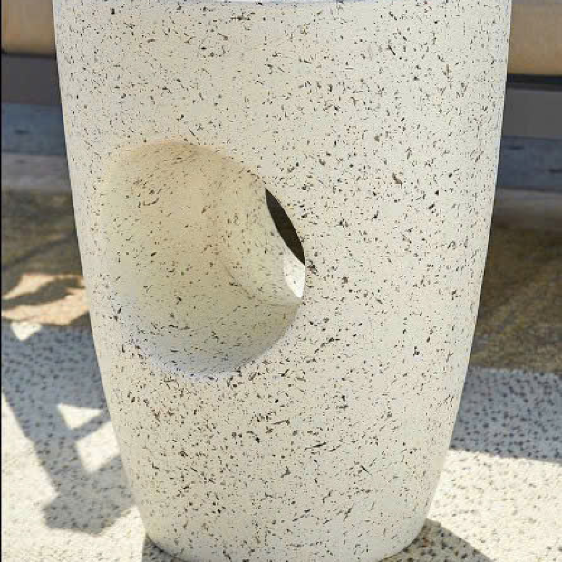 Đôn bê tông đá mài độc đáo