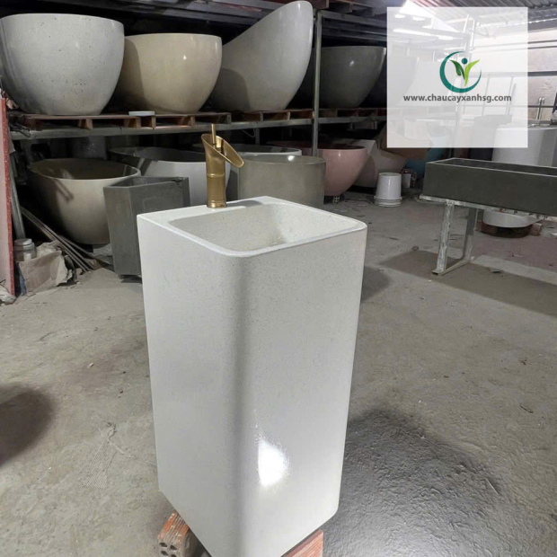 Chậu Rửa Lavabo Đá Mài Giá Tại Xưởng