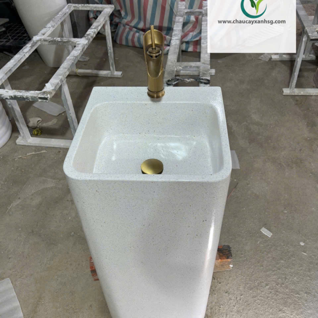 Chậu Rửa Lavabo Đá Mài Giá Tại Xưởng