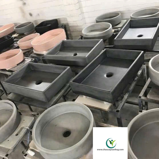 Xưởng Sản Xuất Chậu Rửa Lavabo Theo Yêu Cầu, Lavabo Đá Mài Treo Tường