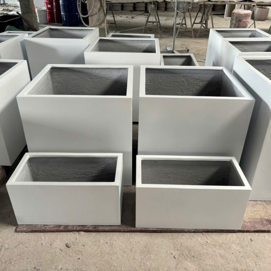 Chậu Composite Vuông Size Lớn | Báo Giá Chậu Composite Vuông TP.HCM