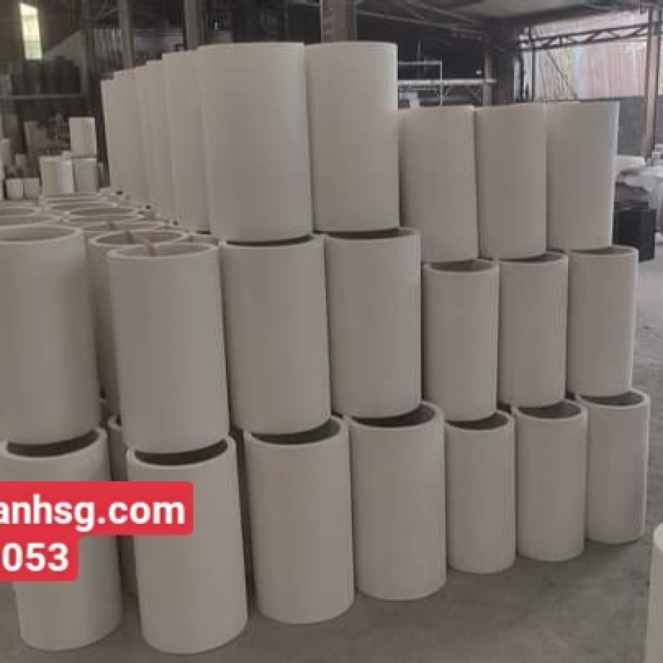 Chậu xi măng tròn 30×60 đẹp giá rẻ