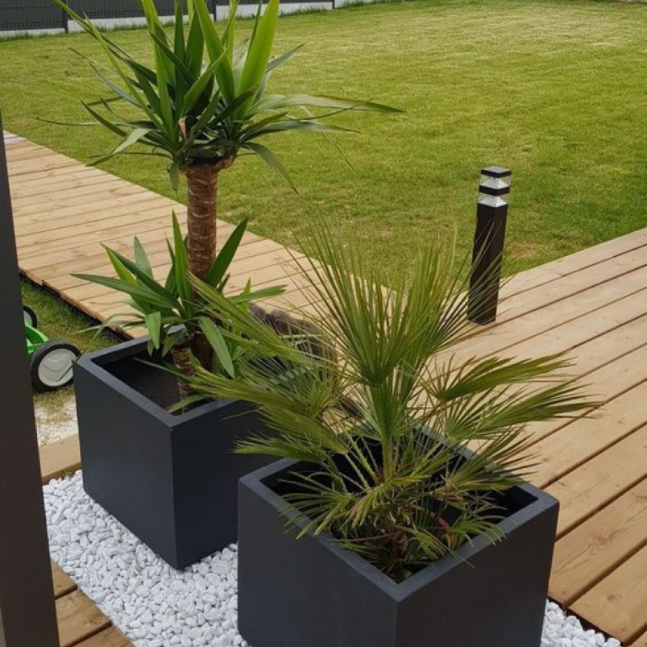 Chậu đá mài vuông 40 x 40