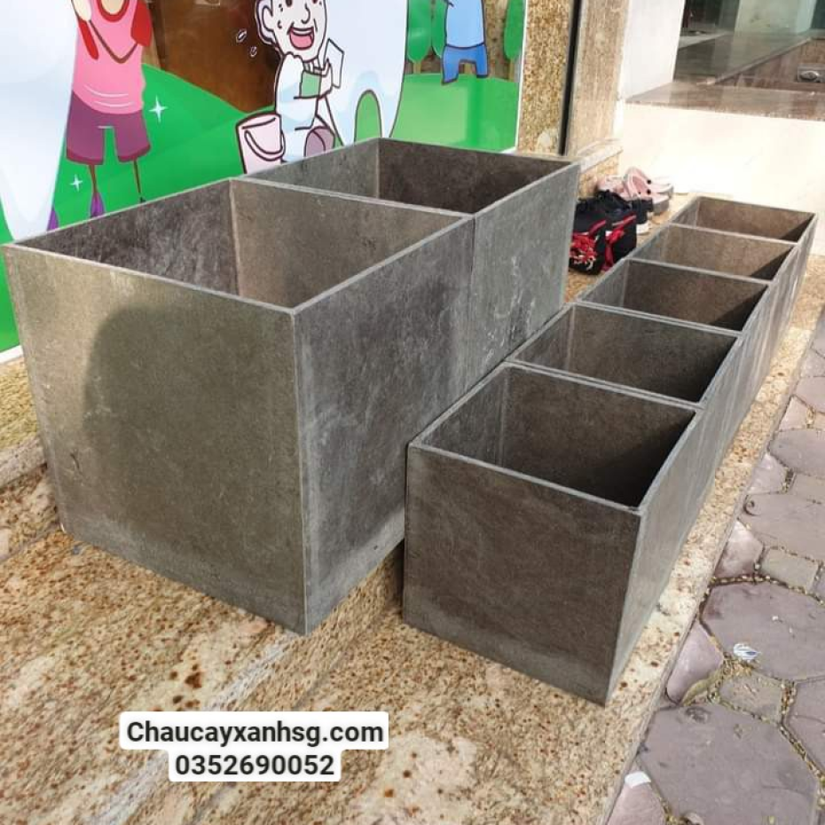 Chậu xi măng vuông 40x40x40 giá rẻ tại TP.HCM