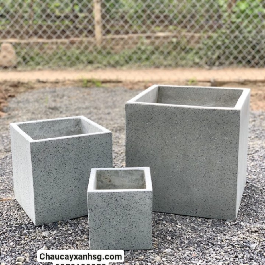 Chậu xi măng vuông 40x40x40 giá rẻ tại TP.HCM