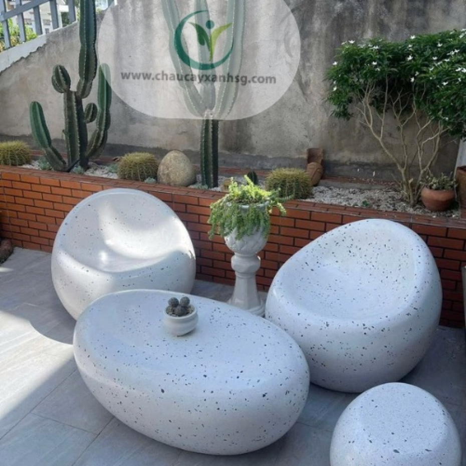 Set Bàn Ghế Đá Sân Vườn Đẹp