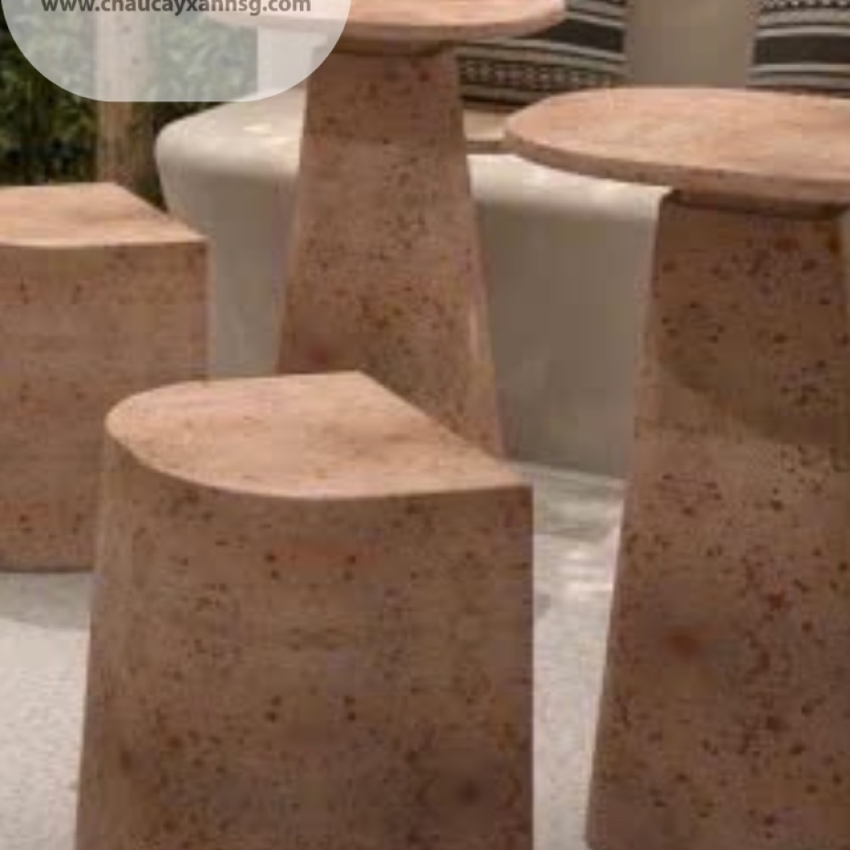  Set Bàn Cà Phê Terrazzo Màu Gạch Tại TP.HCM
