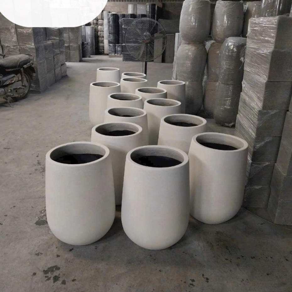 Chậu Xi Măng Dáng Giọt Nước