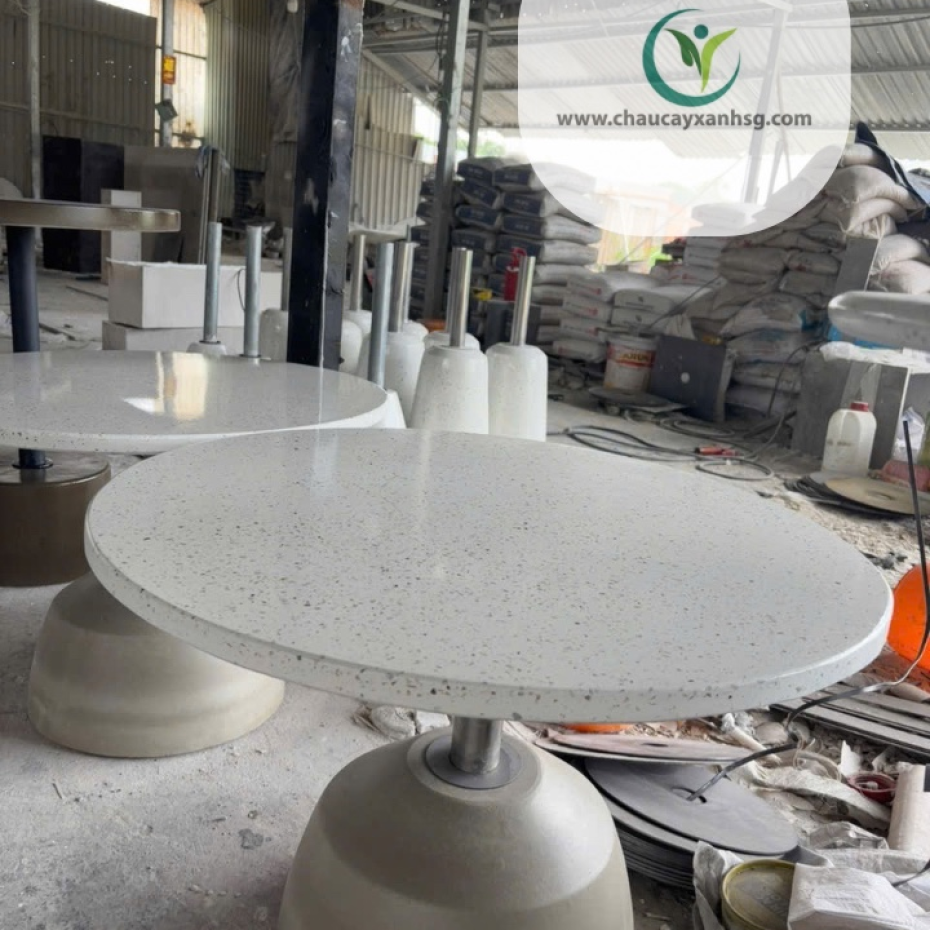 Bàn Sofa Đá Terrazzo 80*45