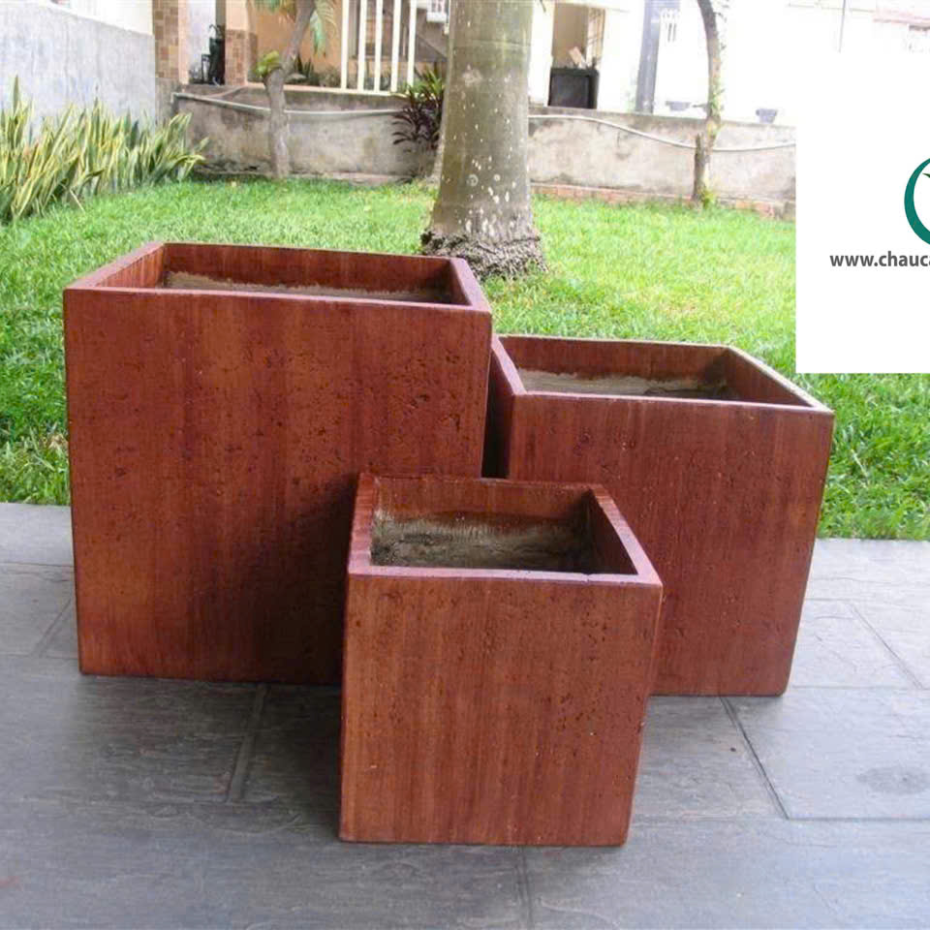 Bán  Chậu Composite Sơn Giả Vân Gỗ