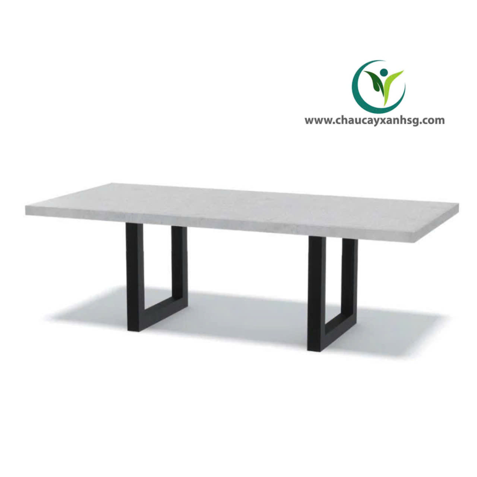 Bàn Bê Tông Hình Chữ Nhật Cho Phòng Khách
