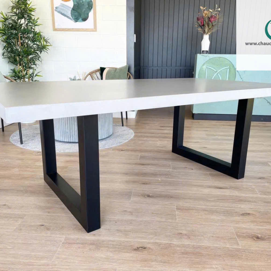 Bàn Bê Tông Hình Chữ Nhật Cho Phòng Khách