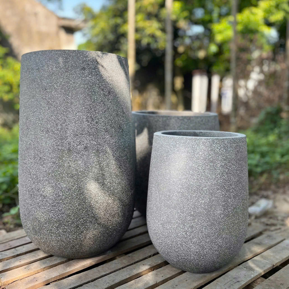 Bán Chậu Xi Măng Dáng Giọt Nước Trồng Cây TP.HCM 