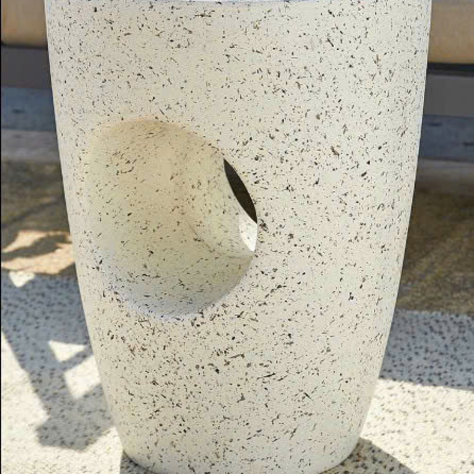 Đôn bê tông đá mài độc đáo