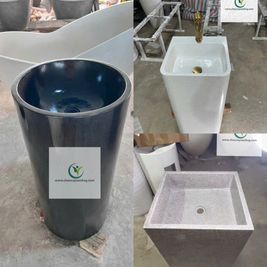 Chậu Rửa Lavabo Đá Mài Giá Tại Xưởng