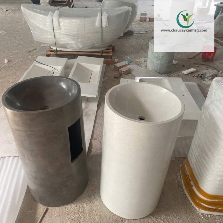 Chậu Rửa Lavabo Đá Mài Giá Tại Xưởng
