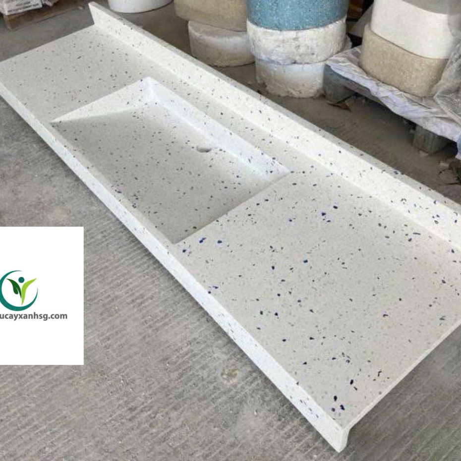 Thi công, Thiết Kế Hạng Mục Bê Tông Đá Mài Terrazzo Cho Mặt Bếp, Bàn Ghế, Lavabo, Bồn Tắm