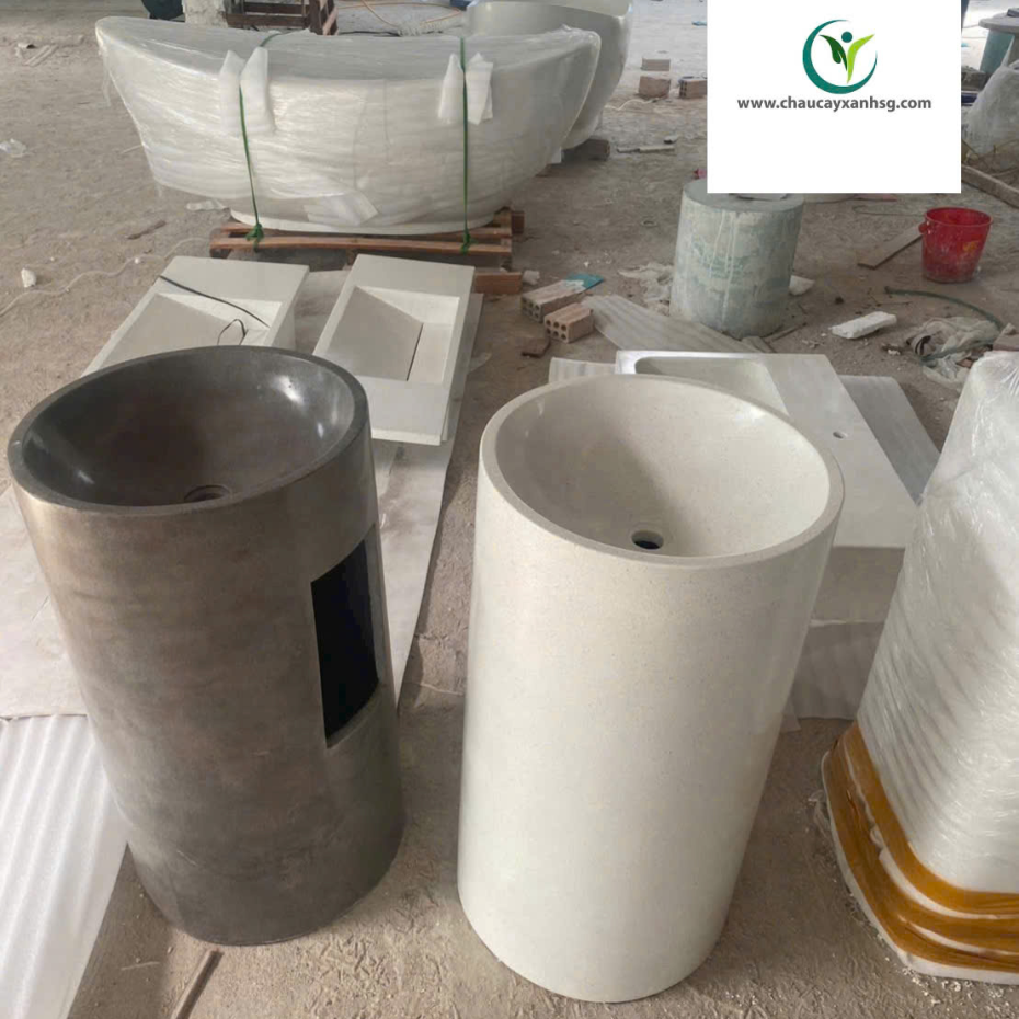 Bàn Ghế Đá, Chậu Rửa, Lavabo, Bồn Tắm Bê Tông Đá Mài Terrazzo Giá Xưởng