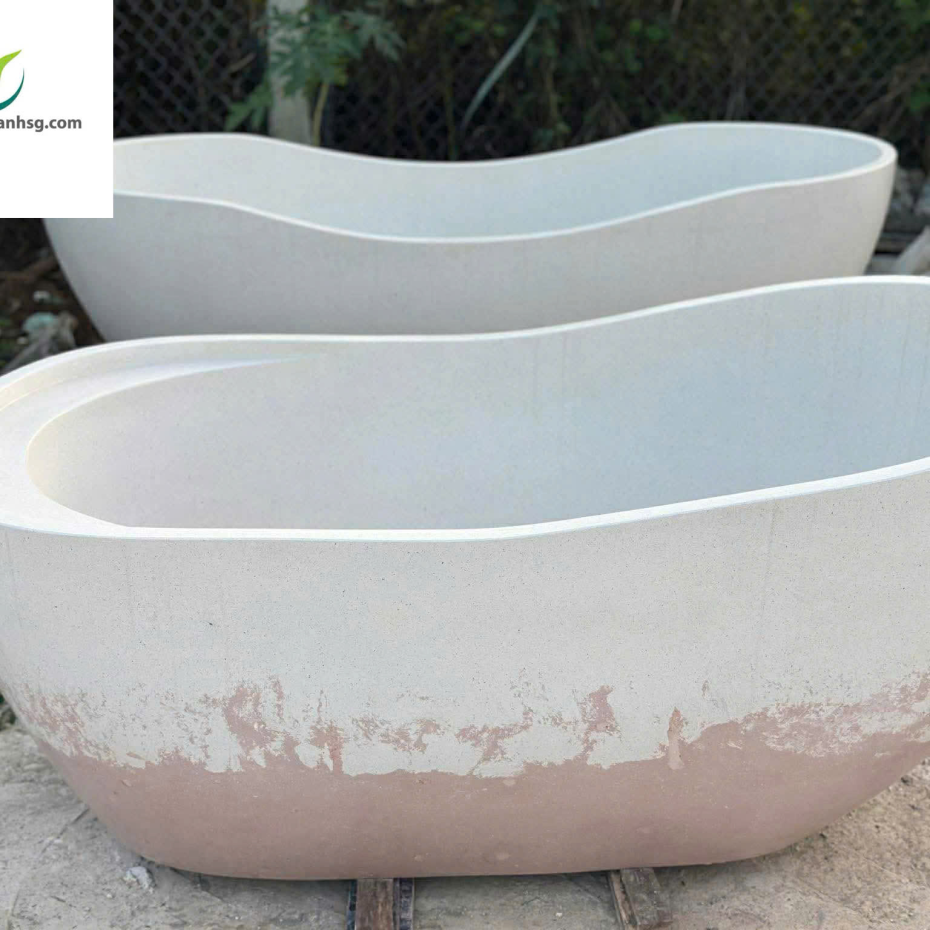 Bàn Ghế Đá, Chậu Rửa, Lavabo, Bồn Tắm Bê Tông Đá Mài Terrazzo Giá Xưởng