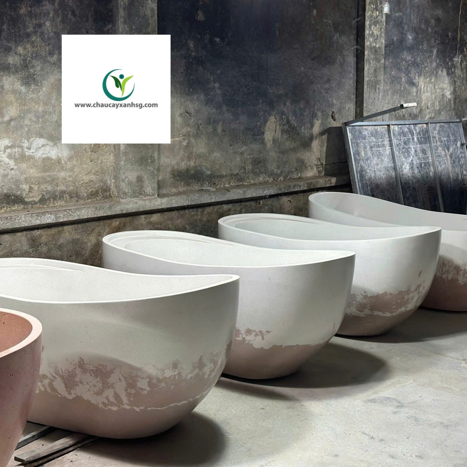 Bàn Ghế Đá, Chậu Rửa, Lavabo, Bồn Tắm Bê Tông Đá Mài Terrazzo Giá Xưởng