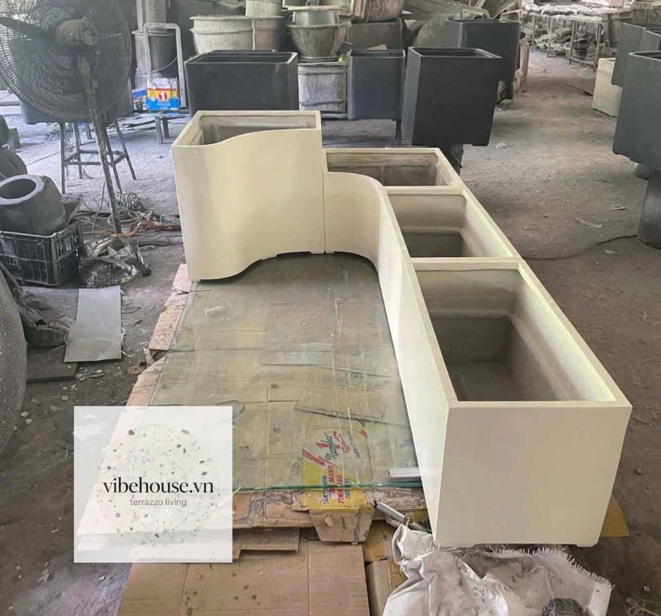 Ghế Liền Chậu Cây Cho Công Viên