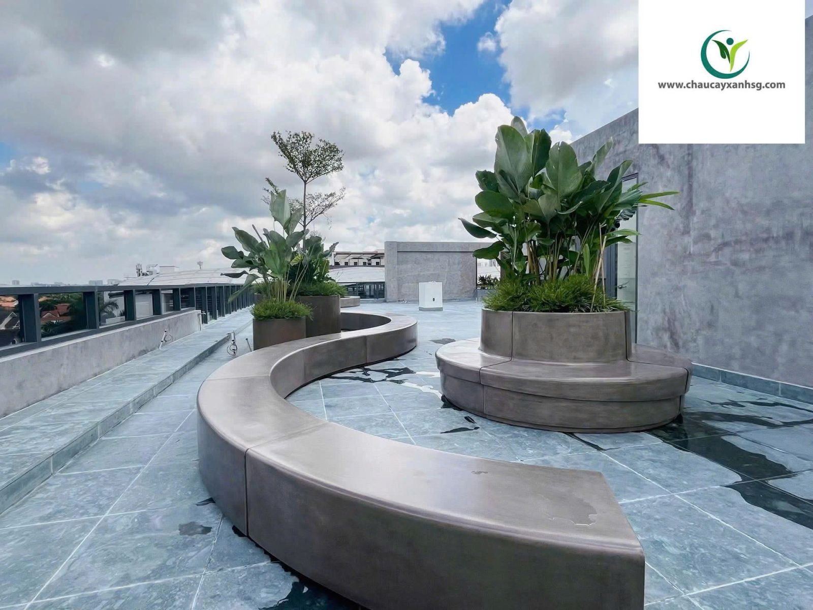 Ghế Đá Mài Terrazzo Ngoài Trời Có Bền Không?