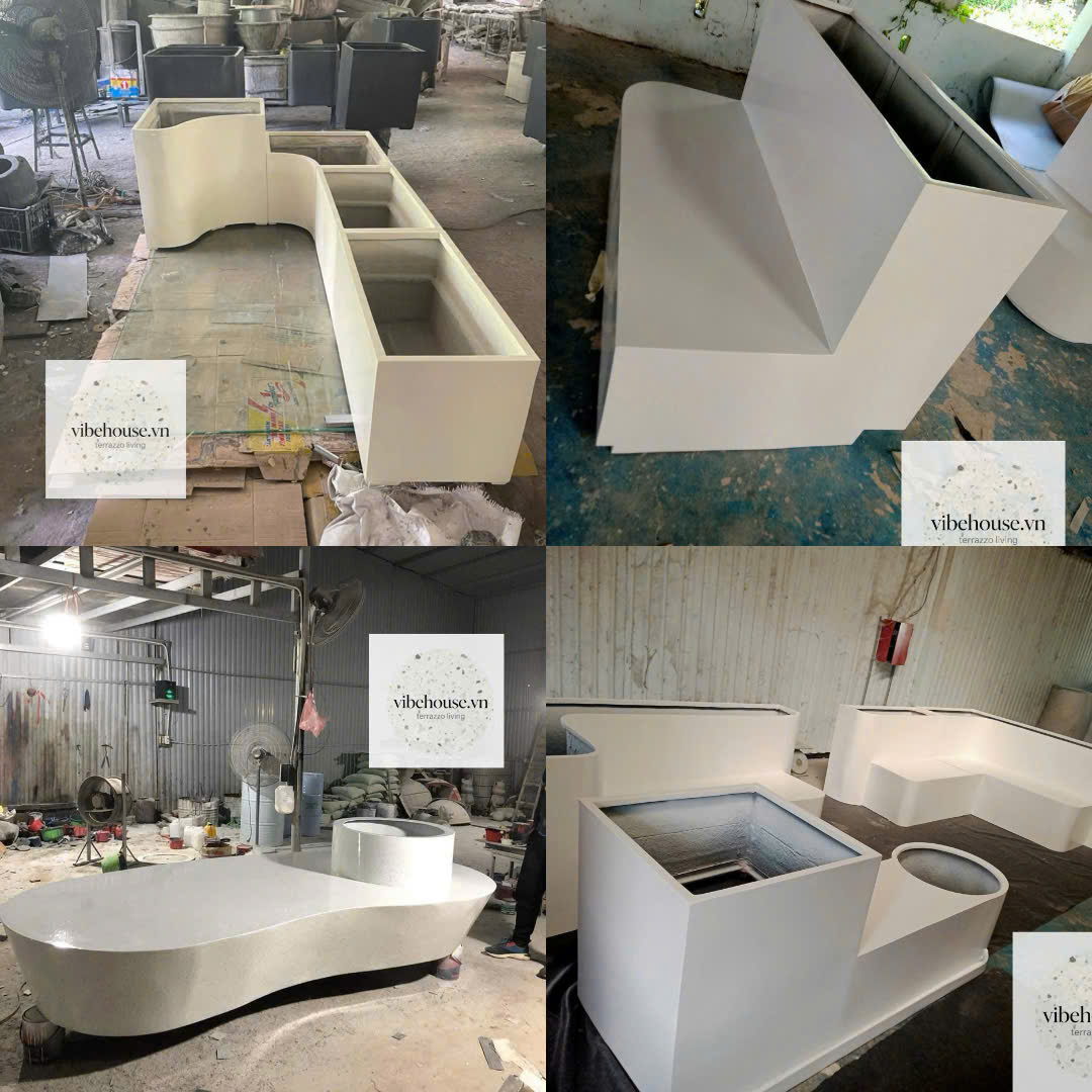 Ghế Liền Chậu Cây Cho Công Viên
