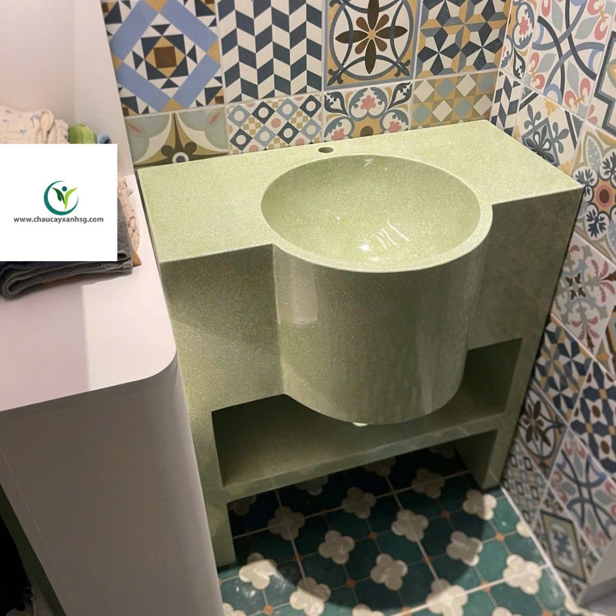 30 Mẫu Lavabo Terrazzo Đẹp Cho Biệt Thự