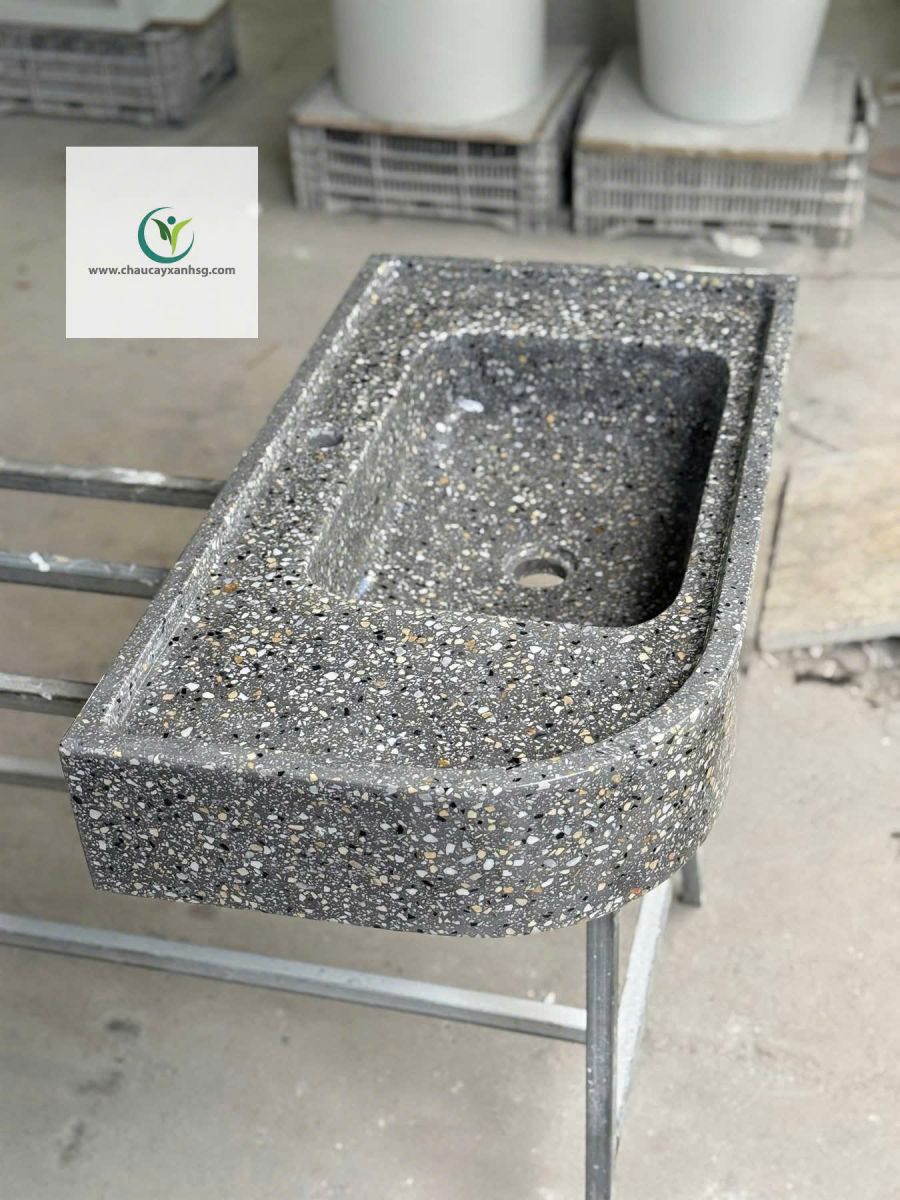 30 Mẫu Lavabo Terrazzo Đẹp Cho Biệt Thự