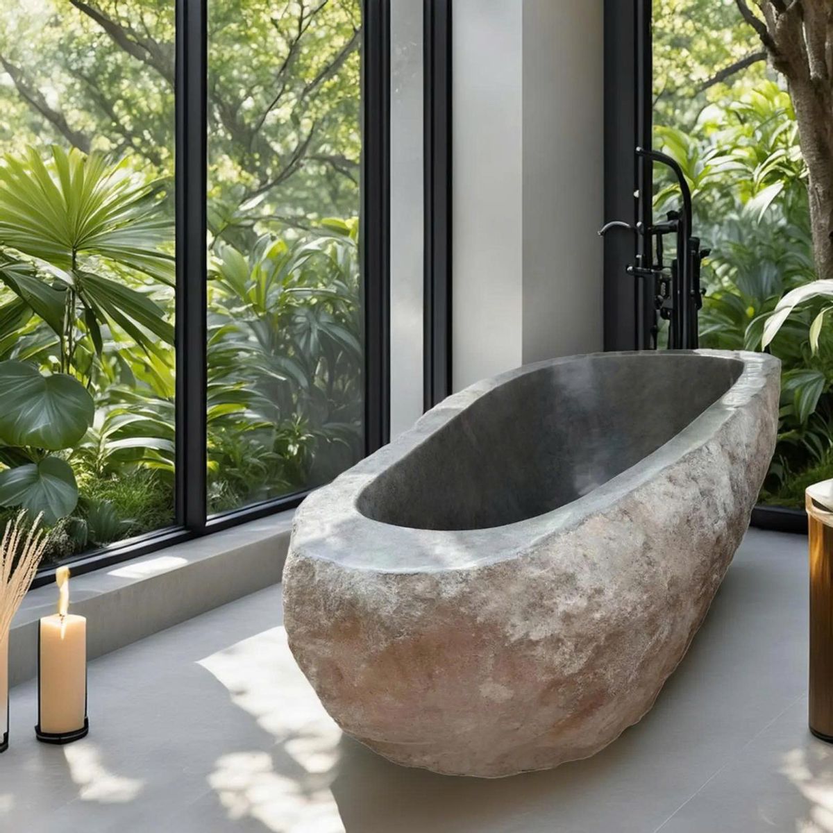 So Sánh Bồn Tắm Terrazzo Và Đá Tự Nhiên 